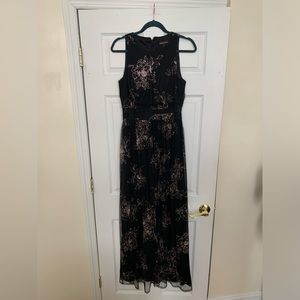 Alex & Eve Black and Pink Sleeveless Formal Dress - 8